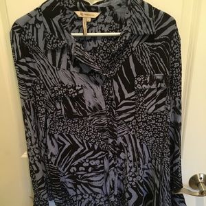 BCBG Generation Women's L/S Button Down Top